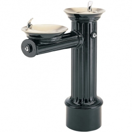 Haws 3511FR Hi-Lo Antique Historic Style Heavy Duty Cast Aluminum Pedestal Drinking Fountain
