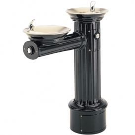 Model 3511 Hi-Lo Antique Historic Style Heavy Duty Cast Aluminum Pedestal Drinking Fountain