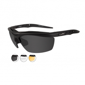 Wiley X Guard Sunglasses - Matte Black Frame - Grey/Clear/Rust Lenses