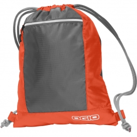 OGIO 412045 Pulse Cinch Pack - Hot Orange/Grey