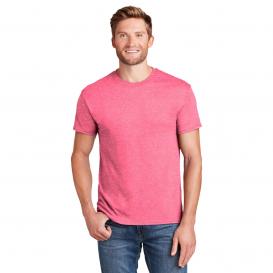 Hanes 4200 X-Temp T-Shirt - Neon Pink Heather