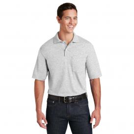 Jerzees 436MP SpotShield 5.6-Oz Jersey Knit Sport Shirt with Pocket - Ash