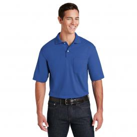 Jerzees 436MP SpotShield 5.6-Oz Jersey Knit Sport Shirt with Pocket - Royal
