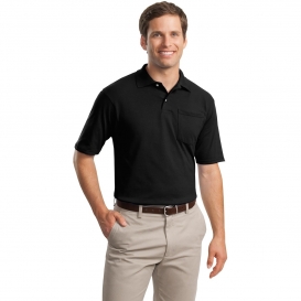 Jerzees 436MP SpotShield Jersey Knit Sport Shirt with Pocket - Black ...