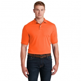 Jerzees 437M SpotShield Jersey Knit Sport Shirt - Safety Orange