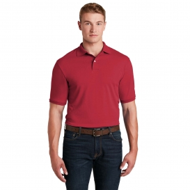 Jerzees 437M SpotShield Jersey Knit Sport Shirt - True Red