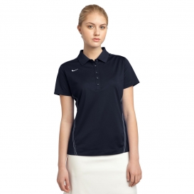 Nike 452885 Ladies Dri-FIT Sport Swoosh Pique Polo - Midnight Navy
