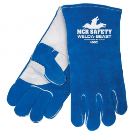 MCR Safety 4602 Welda Beast Select Side Split Cow Leather Welders Gloves