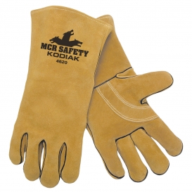 MCR Safety 4620 Kodiak Premium Split Select Shoulder Cow Leather Welders Gloves - Size XL