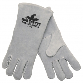 Memphis 4700 Mustang Premium Select Side Leather Welders Gloves - Wing Thumb - XL