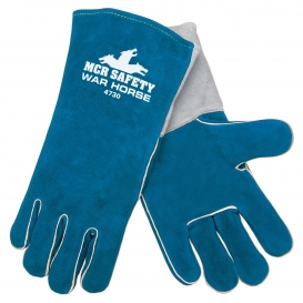 MCR Safety 4730 War Horse Side Leather Welders Gloves - Foam Lining