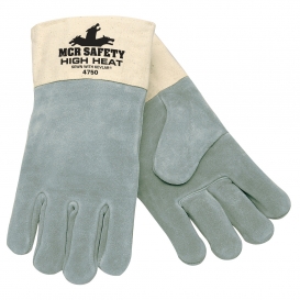 MCR Safety 4750 High Heat Split Leather Gloves - Double Wool Lined
