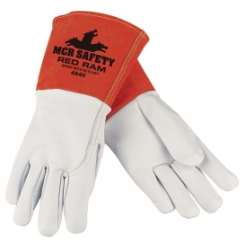 MCR Safety 4840 Red Ram Grain Goatskin Leather Welders Gloves