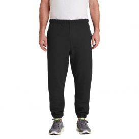 Jerzees 4850MP Super Sweats NuBlend Sweatpants with Pockets - Black