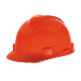 MSA 488148 V-Gard Hard Hat - Staz-On Suspension - Hi-Viz Orange
