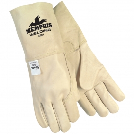 Memphis 4901 Premium Grain Cow Leather MIG/TIG Welders Gloves - 4.5\