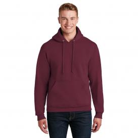 Jerzees 4997M Super Sweats NuBlend Pullover Hooded Sweatshirt - Maroon