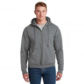 Jerzees 4999M Super Sweats NuBlend Full-Zip Hooded Sweatshirt - Oxford