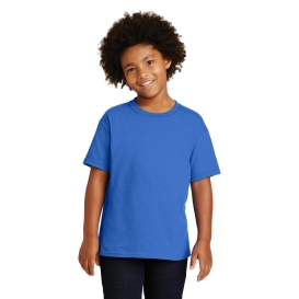 Gildan 5000B Youth Heavy 100% Cotton T-Shirt - Neon Blue