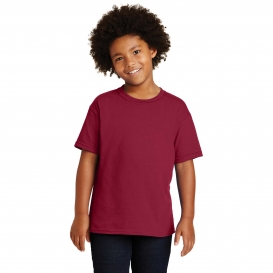 Gildan 5000B Youth Heavy 100% Cotton T-Shirt - Cardinal Red