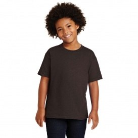 Gildan 5000B Youth Heavy 100% Cotton T-Shirt - Dark Chocolate