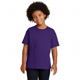 Gildan 5000B Youth Heavy 100% Cotton T-Shirt - Purple