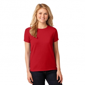 Gildan 5000L Ladies Heavy 100% Cotton T-Shirt - Red
