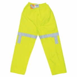 MCR Safety 500RPW Luminator Class E Elastic Waist Pants - .16mm Polyester/PU - Yellow