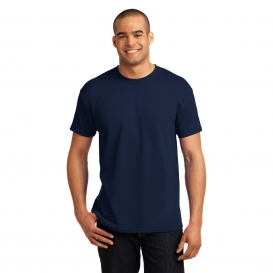 Hanes 5170 EcoSmart 50/50 Cotton/Polyester T-Shirt - Navy