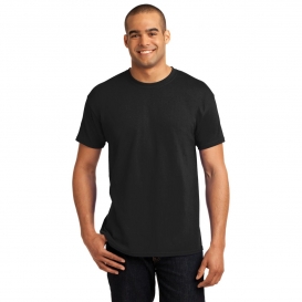Hanes 5170 EcoSmart 50/50 Cotton/Polyester T-Shirt - Black