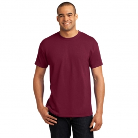 Hanes 5170 EcoSmart 50/50 Cotton/Polyester T-Shirt - Cardinal