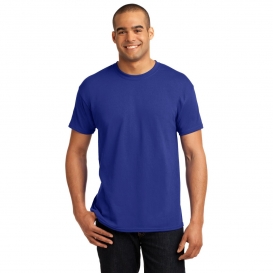 Hanes 5170 EcoSmart 50/50 Cotton/Polyester T-Shirt - Deep Royal