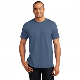 Hanes 5170 EcoSmart 50/50 Cotton/Polyester T-Shirt - Denim Blue