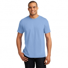 Hanes 5170 EcoSmart 50/50 Cotton/Polyester T-Shirt - Light Blue