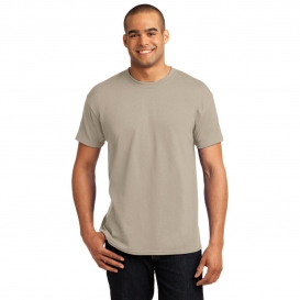 Hanes 5170 EcoSmart 50/50 Cotton/Polyester T-Shirt - Sand