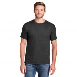 Hanes 5180 Beefy-T 100% Cotton T-Shirt - Charcoal Heather