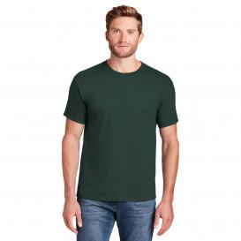 Hanes 5180 Beefy-T 100% Cotton T-Shirt - Deep Forest