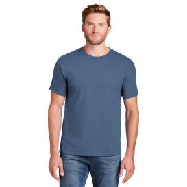 Hanes 5180 Beefy-T 100% Cotton T-Shirt - Denim Blue