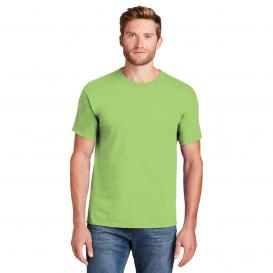 Hanes 5180 Beefy-T 100% Cotton T-Shirt - Lime