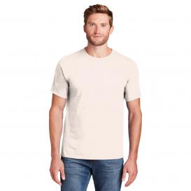 Hanes 5180 Beefy-T 100% Cotton T-Shirt - Natural