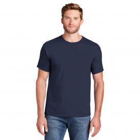 Hanes 5180 Beefy-T 100% Cotton T-Shirt - Navy