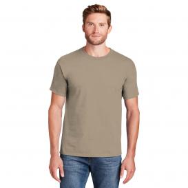 Hanes 5180 Beefy-T 100% Cotton T-Shirt - Pebble