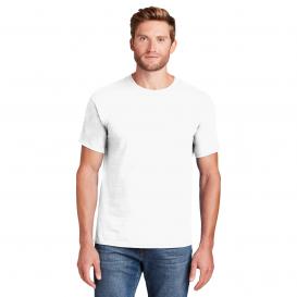 Hanes 5180 Beefy-T 100% Cotton T-Shirt - White
