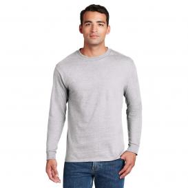 Hanes 5186 Beefy-T Cotton Long Sleeve T-Shirt - Ash
