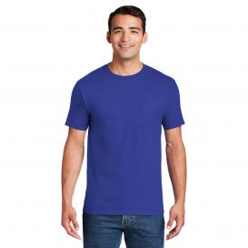 Hanes 5190 Beefy-T Cotton T-Shirt with Pocket - Deep Royal