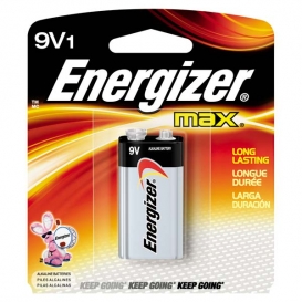 9 Volt Energizer Battery, Max Line, 1-pack