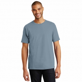Hanes 5250 Authentic 100% Cotton T-Shirt - Stonewash Blue