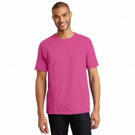 Hanes 5250 Authentic 100% Cotton T-Shirt - Wow Pink