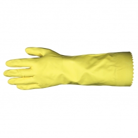 MCR Safety 5255 Flock Lined Latex Gloves - 18 mil - Scalloped Cuff