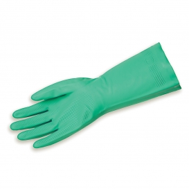 Memphis 5339S Nitri-Chem Nitrile Gloves - 18 Mil - Flock Lined - Green